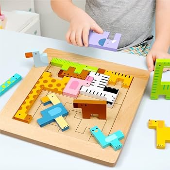 アニマルドレス　ドイツ　デュシマ社　木製パズル　木のおもちゃ アニマルドレス：おもちゃ：百町森